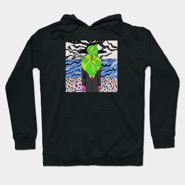 Homage to Rene Magritte Hoodie by vswizzart